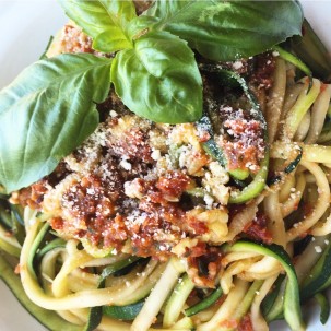 Zucchini Noodles with Sun-dried Tomato Sauce